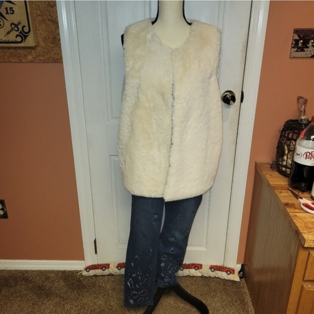 Matilda Jane Ivory Faux Fur Vest
